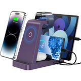 Carregador Sem Fio Gauoln Estação De Carregamento 5 Em 1 Iphone Roxo