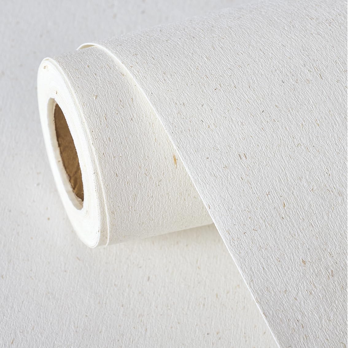 Papel De Parede Maimais Grasscloth Branco Natural 42x600cm