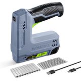 Pistola De Grampos E Pregos 2 Em 1 Sem Fio Workpro 3,6 V 2,0 Ah