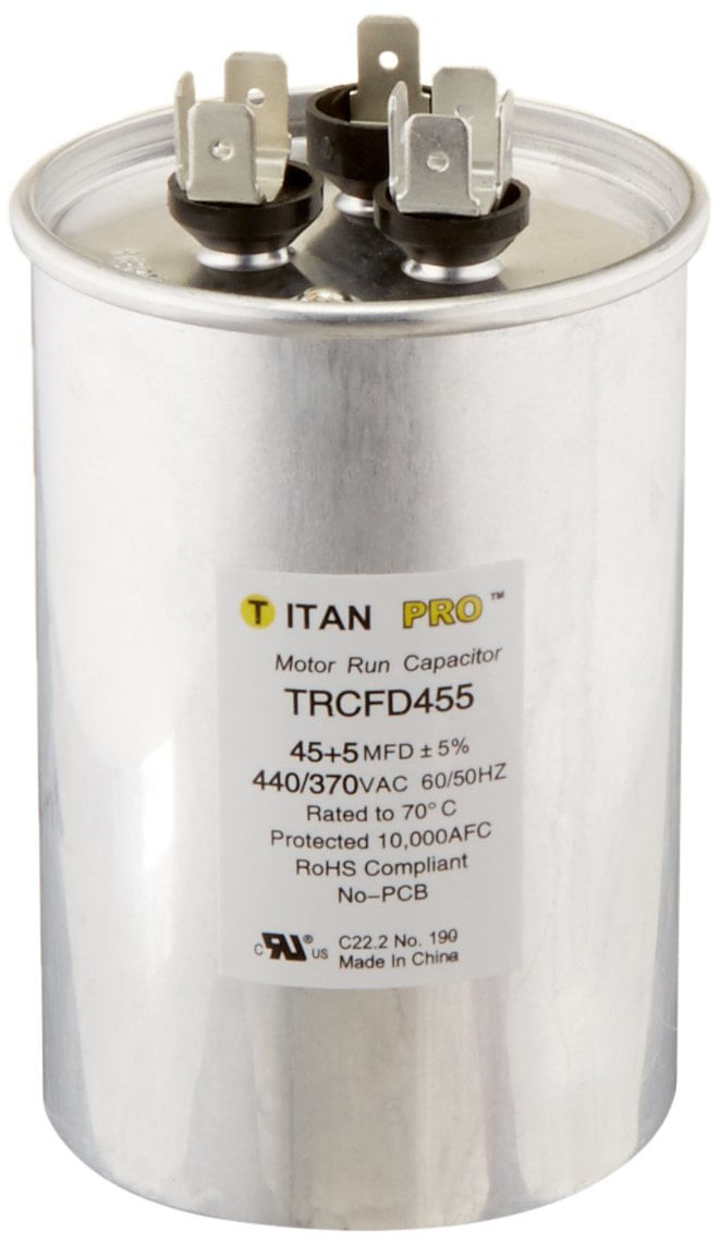 Capacitor Titan Pro Packard Trcfd455 45+5uf 440/370v
