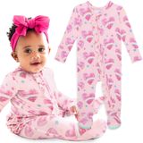 Pijamas Footie Posh Peanut Sleepers Viscose Bamboo Baby Girl