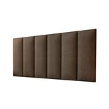 Cabeceira Casal 1,40 Cores Estofada Suede Decoração Quarto