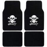 Tapetes De Carro Bdk Monogram Skull, Conjunto De 4 Peças Para Suv