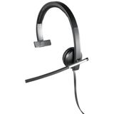 Fone De Ouvido Usb Logitech Mono H650e Preto