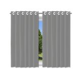 Cortina Blackout Cinza 280x180cm Conforto Para Sala E Quarto