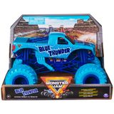 Caminhão Monster De Brinquedo Monster Jam Blue Thunder 1:24 Escala 3+