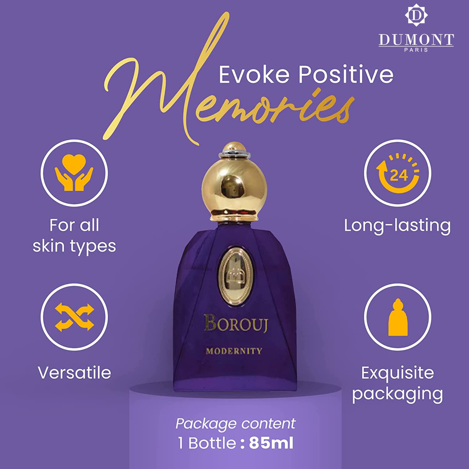 Perfume Dumont Borouj Modernity 85 Ml Unissex De Inspiração Árabe