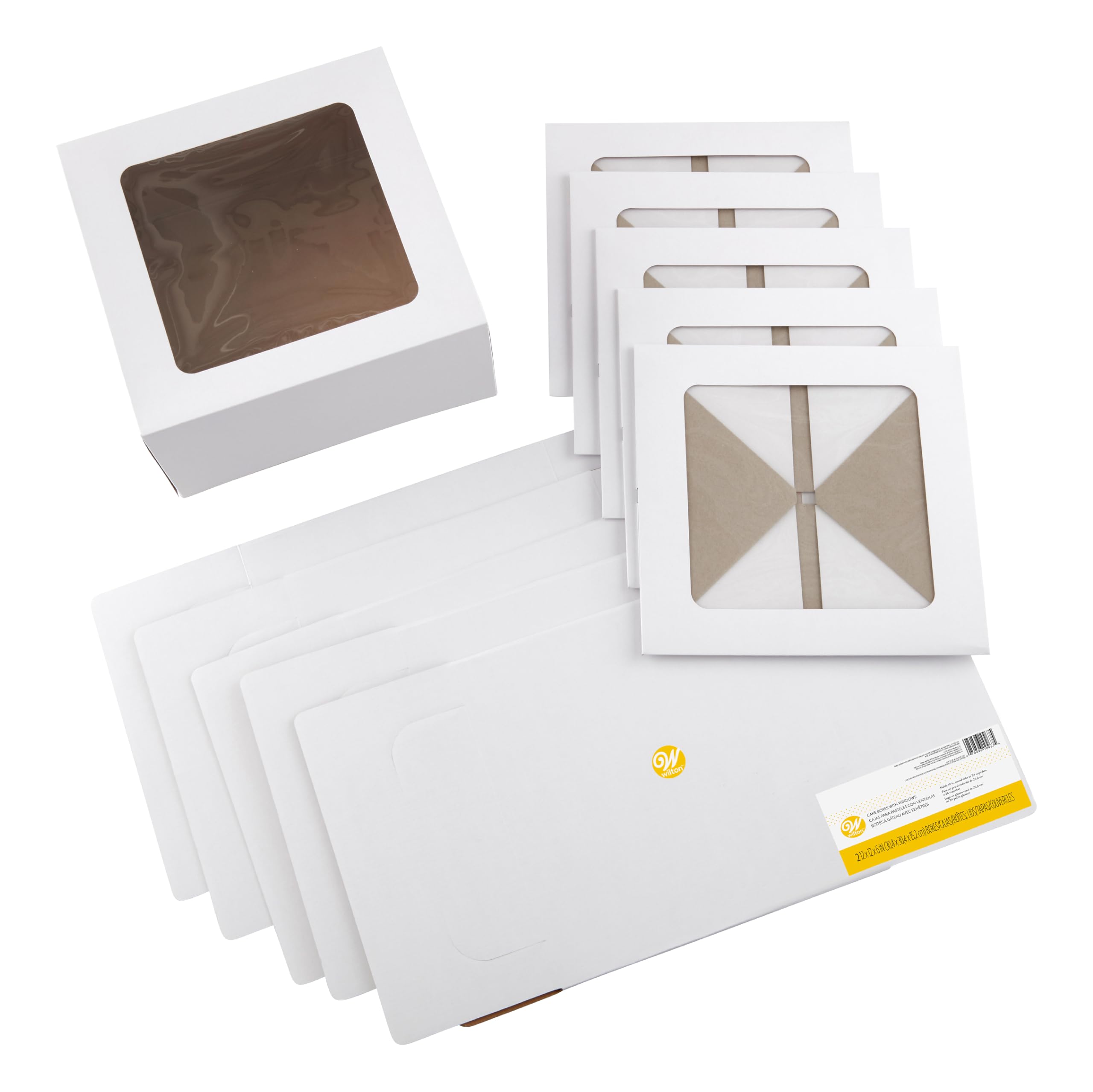 Cake Boxes Wilton De 12 Polegadas Com Janelas Para Bolos De 10 Polegadas X6