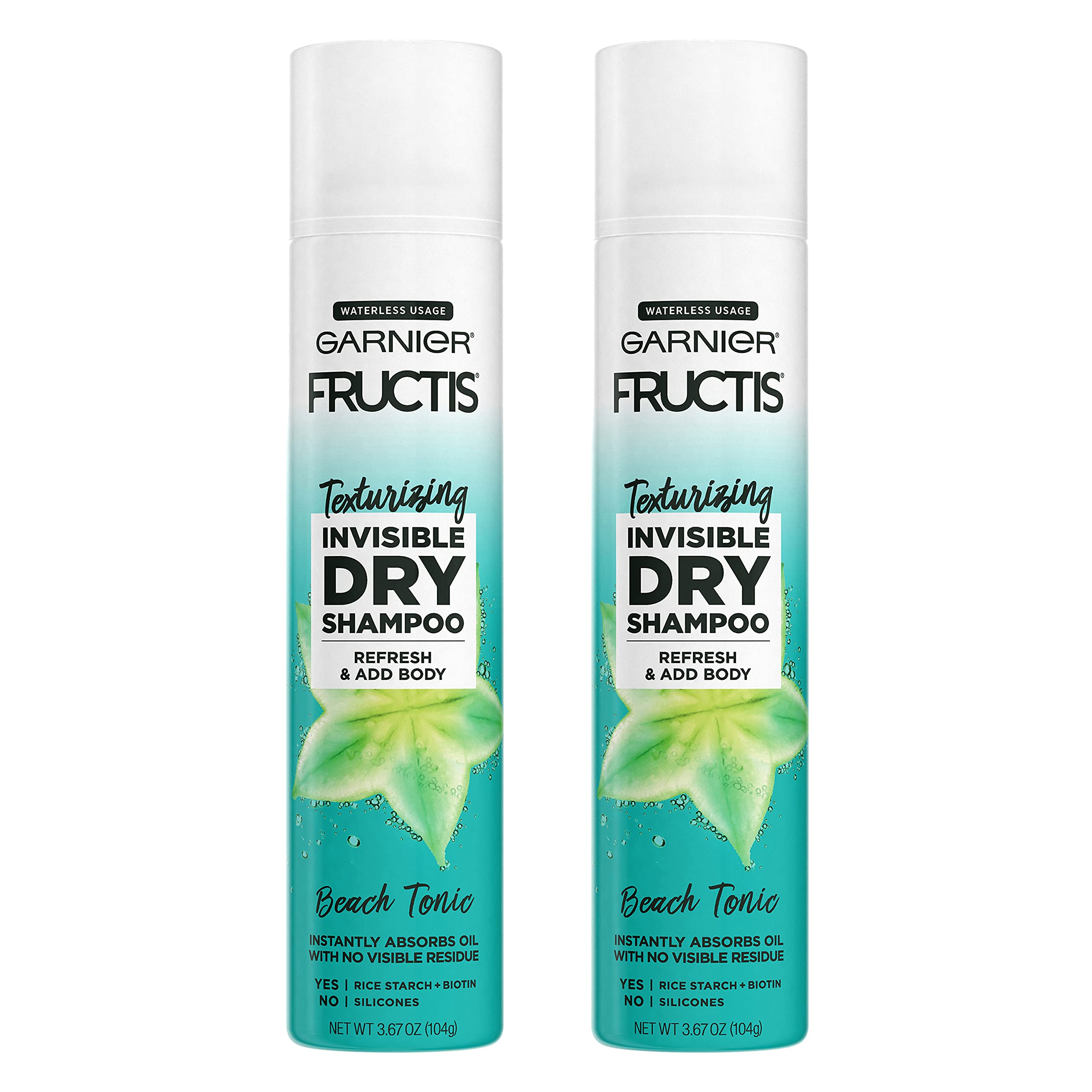 Shampoo Seco Garnier Fructis Beach Tonic 130ml, Pacote Com 2
