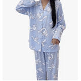 Pijamas Shuiyi Anime Printing Cinnamoroll Dog Para Mulheres