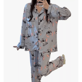 Pijamas Femininos De Primavera E Outono Cute Anime Stitch Cute
