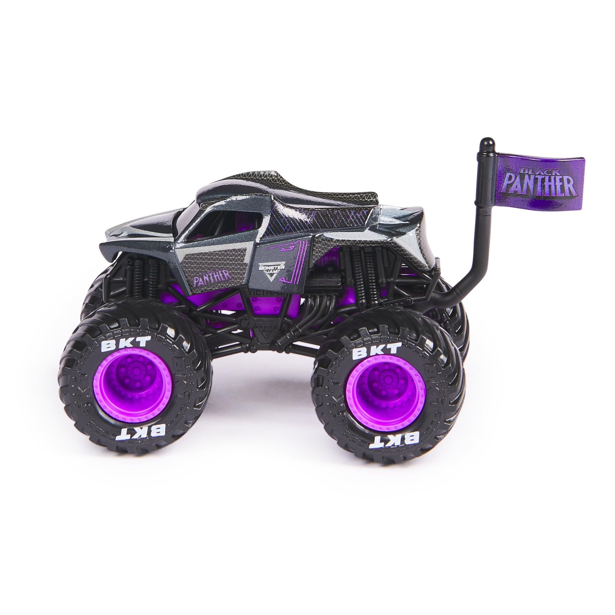 Monster Truck Monster Jam 2024 Marvel 1:64 Pantera Negra Fundida