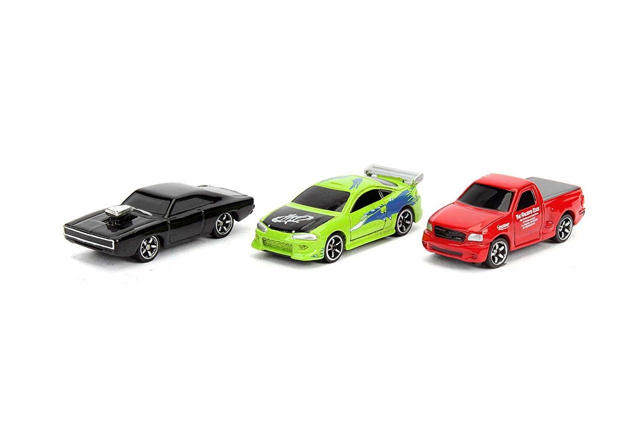 Toy Cars Jada Toys Fast & Furious 1.65 Nano, Pacote Com 3