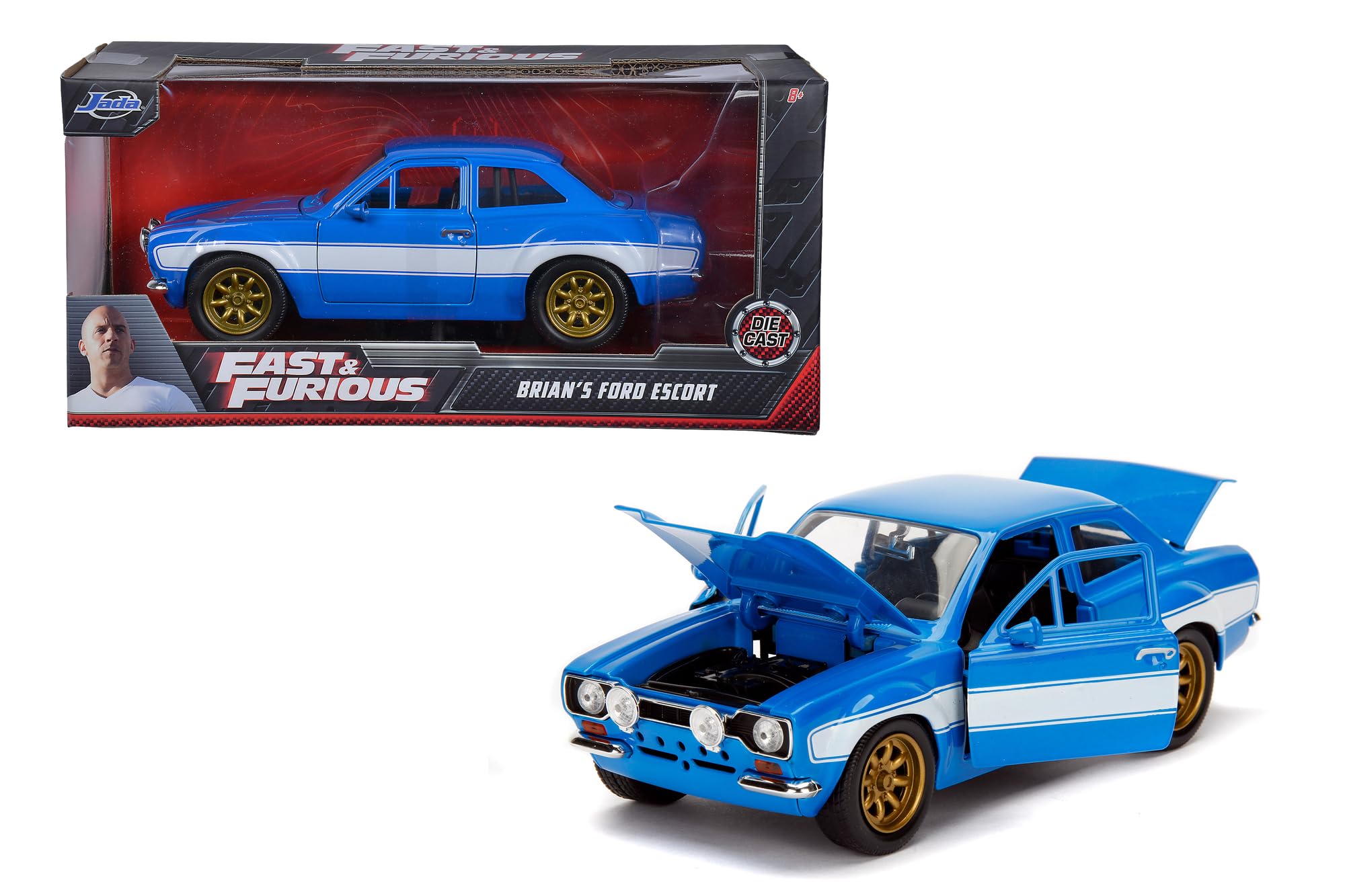 Diecast Car Jada Toys Fast &amp; Furious 1:24 - Brian's Ford Escort