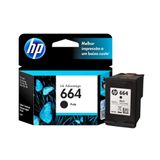 Kit Com 3 Cartuchos Hp 664 Preto 2ml - F6v29ab