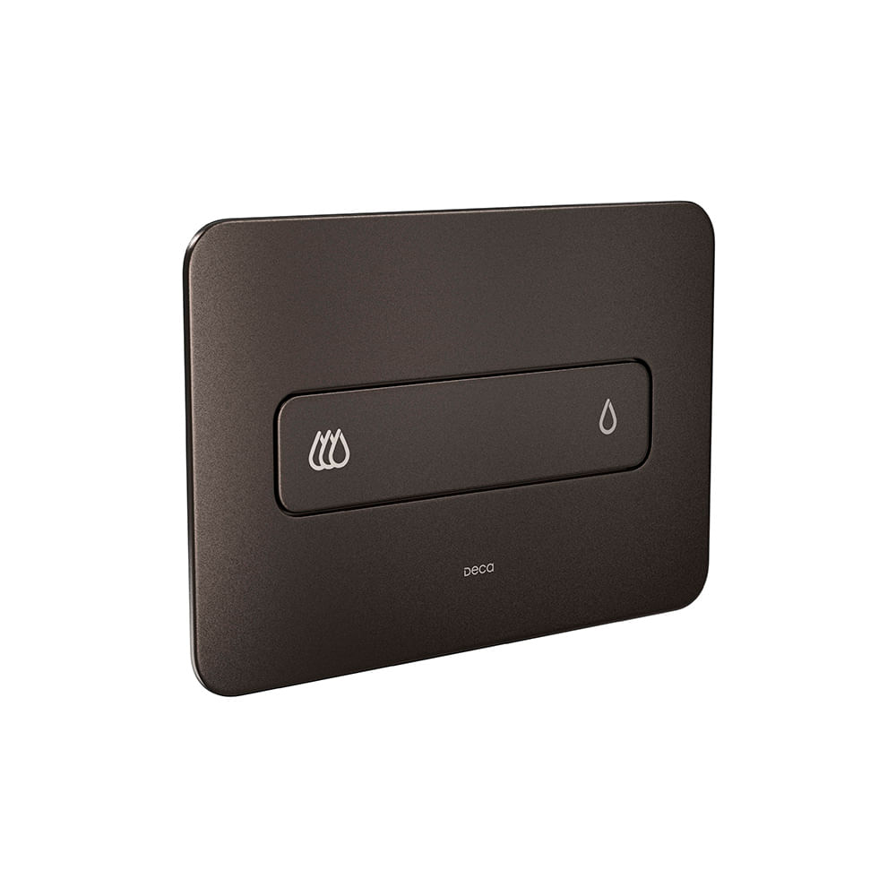 Acabamento Para Caixa De Descarga Embutida Deca You 4900.mr01.mt Brown Matte Brown Matte 4900.mr01.mt