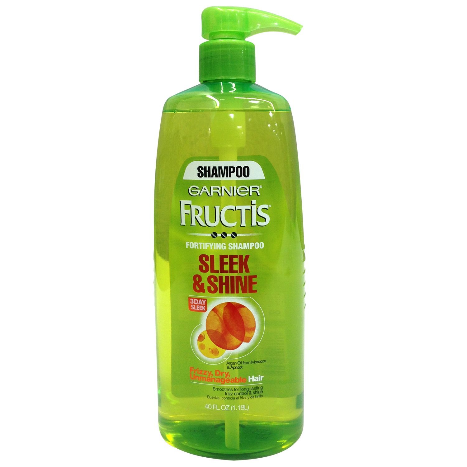 Shampoo Garnier Fructis Sleek &amp; Shine 1,18 L Com Óleo De Argão