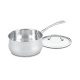 Panela Cuisinart Contour Inox 3l Com Tampa De Vidro Prateada