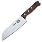 Faca Santoku Victorinox Rosewood De 7 Polegadas Com Lâmina Granton