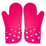 Conjunto De Luvas De Forno Paris Hilton Resistentes Ao Calor, Porta-panelas, Rosa
