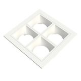 Spot Embutir Linea Mr11 2x2 4 Focos Branco