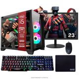 Computador Pc Gamer Completo Tob Intel Core I7 Ssd 240gb 16gb Gabinete Aquário Teclado Mouse Mouse Pad E Headset Gamer M