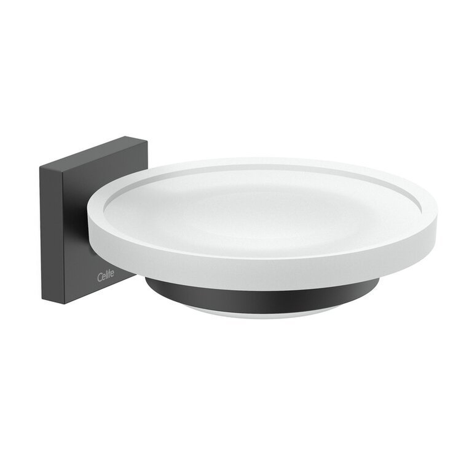 Kit Com 3 Saboneteira Up Matte Design Elegante Preto Matte