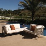 Conjunto Jardim E Varanda 2 Chaise 1 Puff 1 Mesinha Refúgio Cabecasa Madeiramadeira Champanhe/quaker Areia