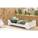 Cama Infantil Evolutiva Solteiro Zaki Branco Fosco