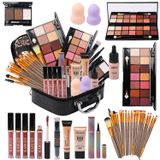 Kit De Maquiagem Mtdxiltai All In One Com Bolsa De Armazenamento 2x14 Eyeshado