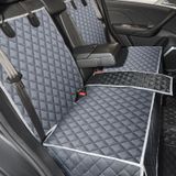 Capa De Assento De Carro Para Cães Anosospecial Grey Waterproof Universal Fi