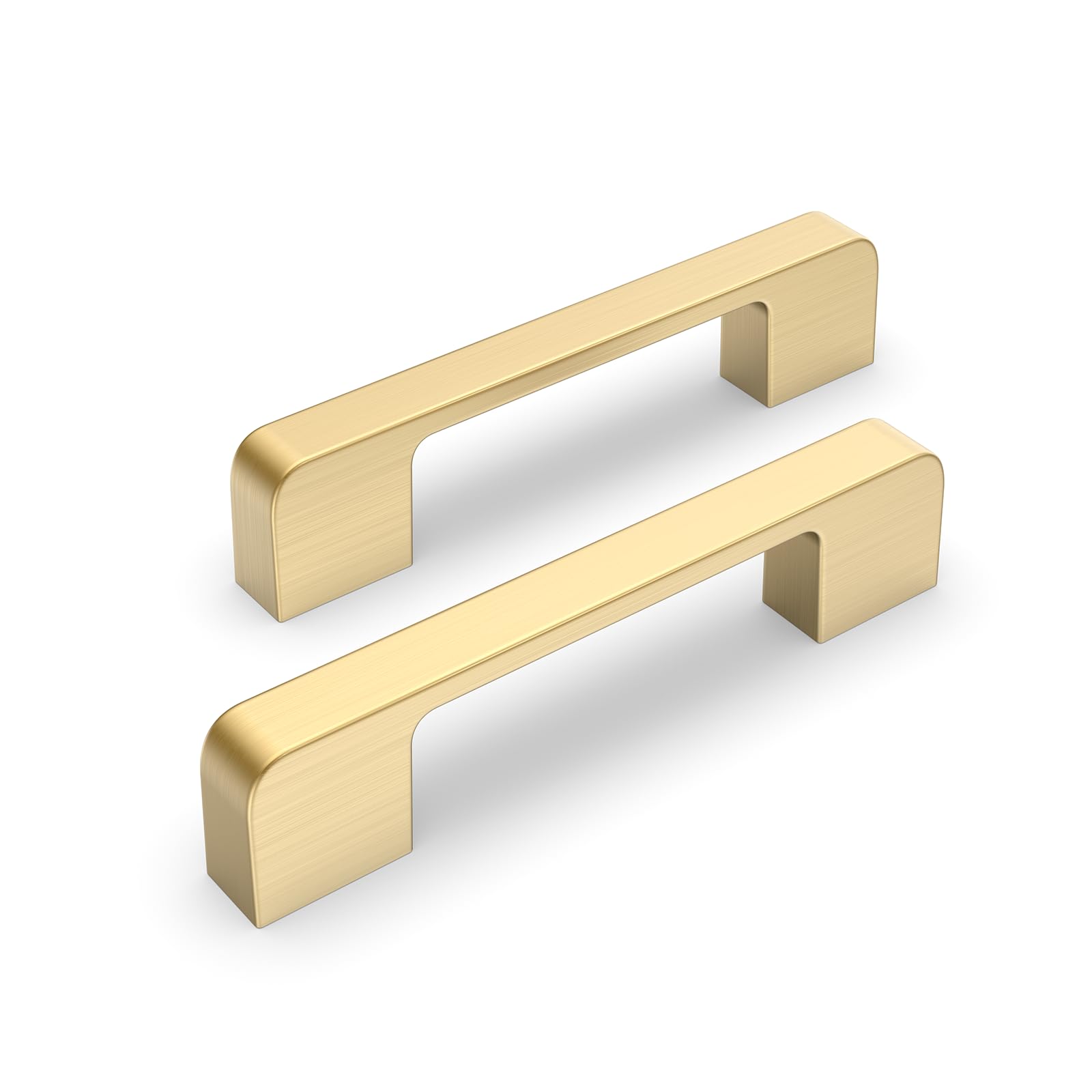 Cabinet Pulls Lepatape Brushed Gold, Pacote De 4 Polegadas Com 10