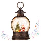 Lanterna Globo De Neve De Natal Jedawn Com Música E Luzes