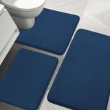Conjunto De Tapetes De Banheiro Yihouse Memory Foam Bath Mat 3 Peças Dark B