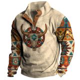 Moletom Com Capuz Zocavia Aztec Cowboy Com Estampa Gráfica E Gola Masculina