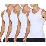 Camiseta De Compressão Muscular Arjen Kroos Masculina Branca, Pacote Com 4