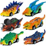 Conjunto De Carros De Brinquedo Dinosaur Monster Trucks Para Meninos De 3 A 5 Anos