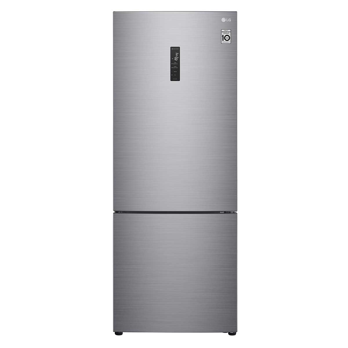Geladeira Smart LG Frost Free Inverter 451L Inverse Cor Inox Look GC-B569NLL 127v