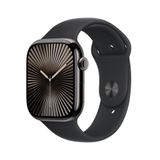 Apple Watch Series 10 Gps + Cellular Caixa Ardósia De Titânio 46 Mm Pulseira Esportiva Preta P/m
