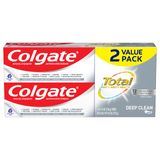 Pasta De Dente Colgate Total Stannous Fluoreto Zinc 140 Ml, 2 Unidades