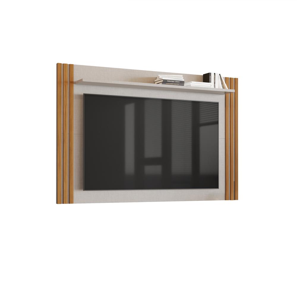 Painel Para Tv Até 65" Nt1375 Ripado Off White/freijó Notável Móveis
