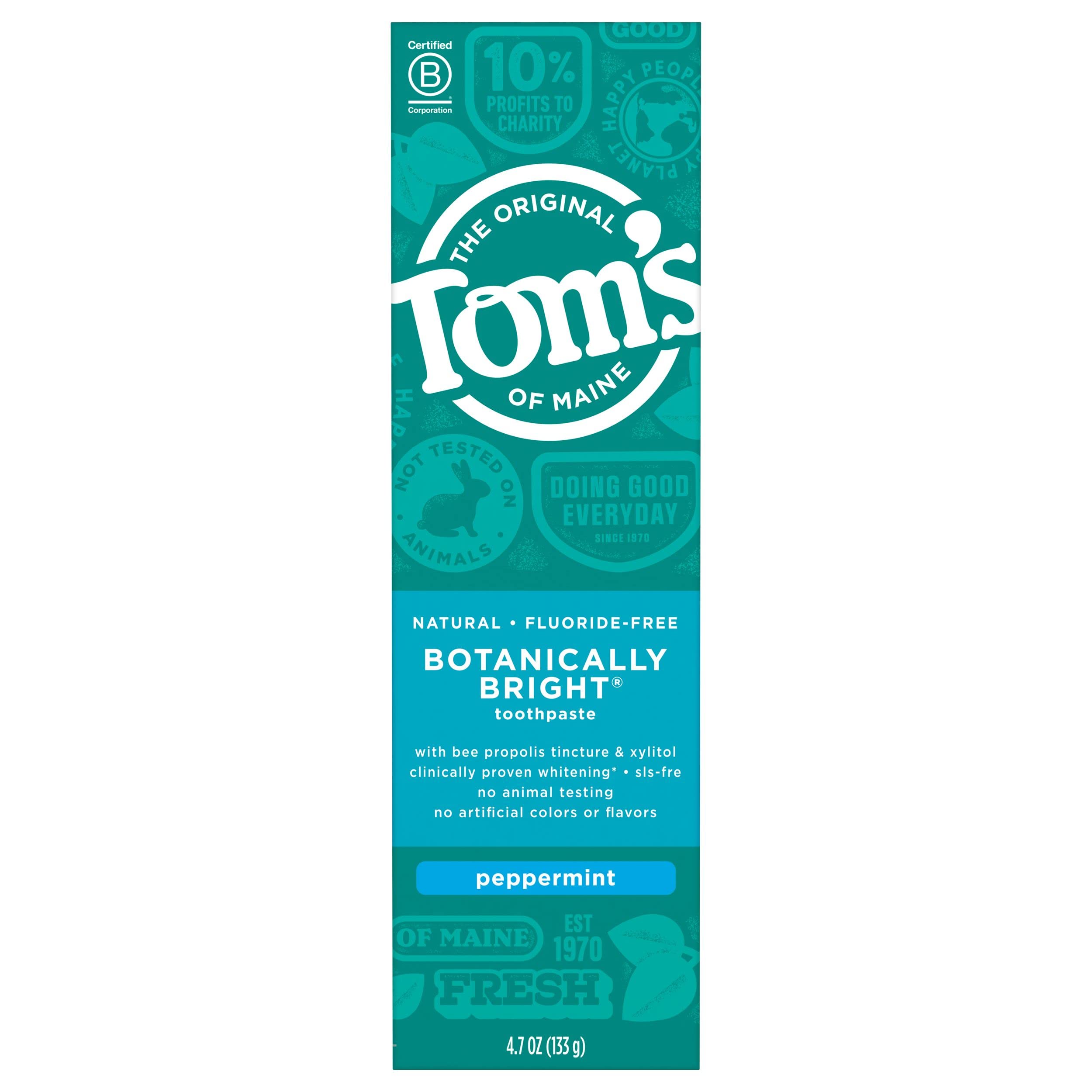 Pasta De Dentes Tom's Of Maine Botanically Bright Peppermint 140 Ml