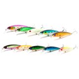 Iscas Artificiais Meia Água Barbela Curta 11cm 13gr Com 10un