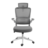 Cadeira Office Redragon Hela Branca C/cinza Até 130kg Pistão A Gás - C214-w