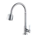 Torneira Cozinha Gourmet Flexível Pia Mesa 2 Jatos Metal