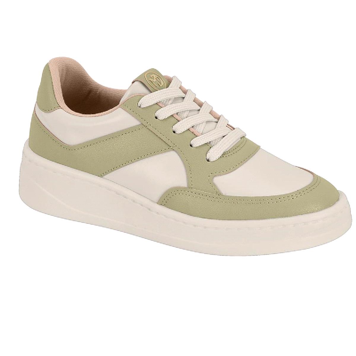 Tenis Modare Napa Suprema Ref 7402.102.29632 Branco Off/verde 035