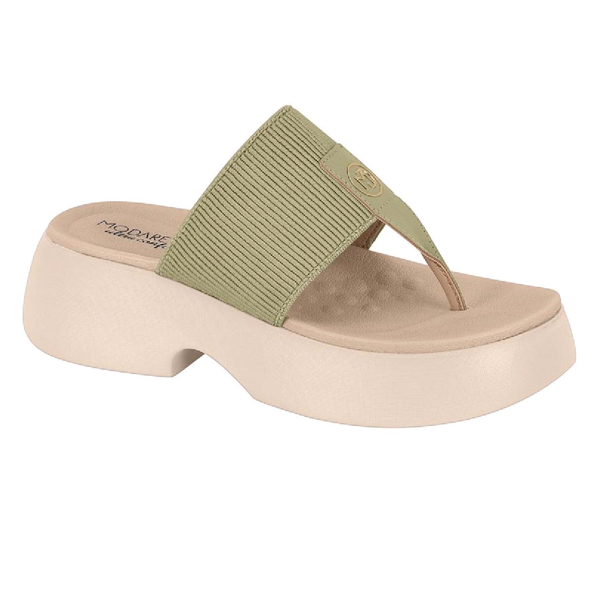 Sandalia Modare Plataforma Ref 7210.102.23124 Verde 035