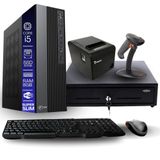 Kit Automação Pdv Tob Intel I5 8gb Ssd 120gb Win10 Rede S/fio Teclado Mouse Gaveta Dinheiro Impressora Térmica Leitor Có
