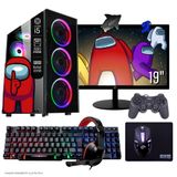 Computador Pc Gamer Completo Tob Intel Core I5 Ssd 240gb 16gb Teclado Mouse Mouse Pad E Headset Gamer Joystick Monitor 1