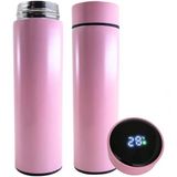 Garrafa Térmica Em Aço Inox Termômetro Digital 500ml Led